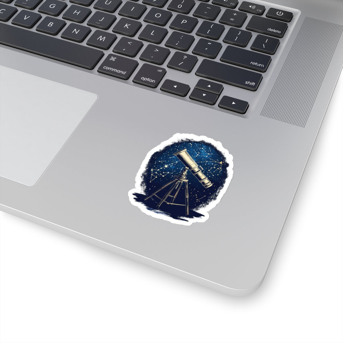 Telescope with Starry Sky Constellations Sticker