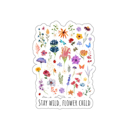 Stay Wild, Flower Child Sticker